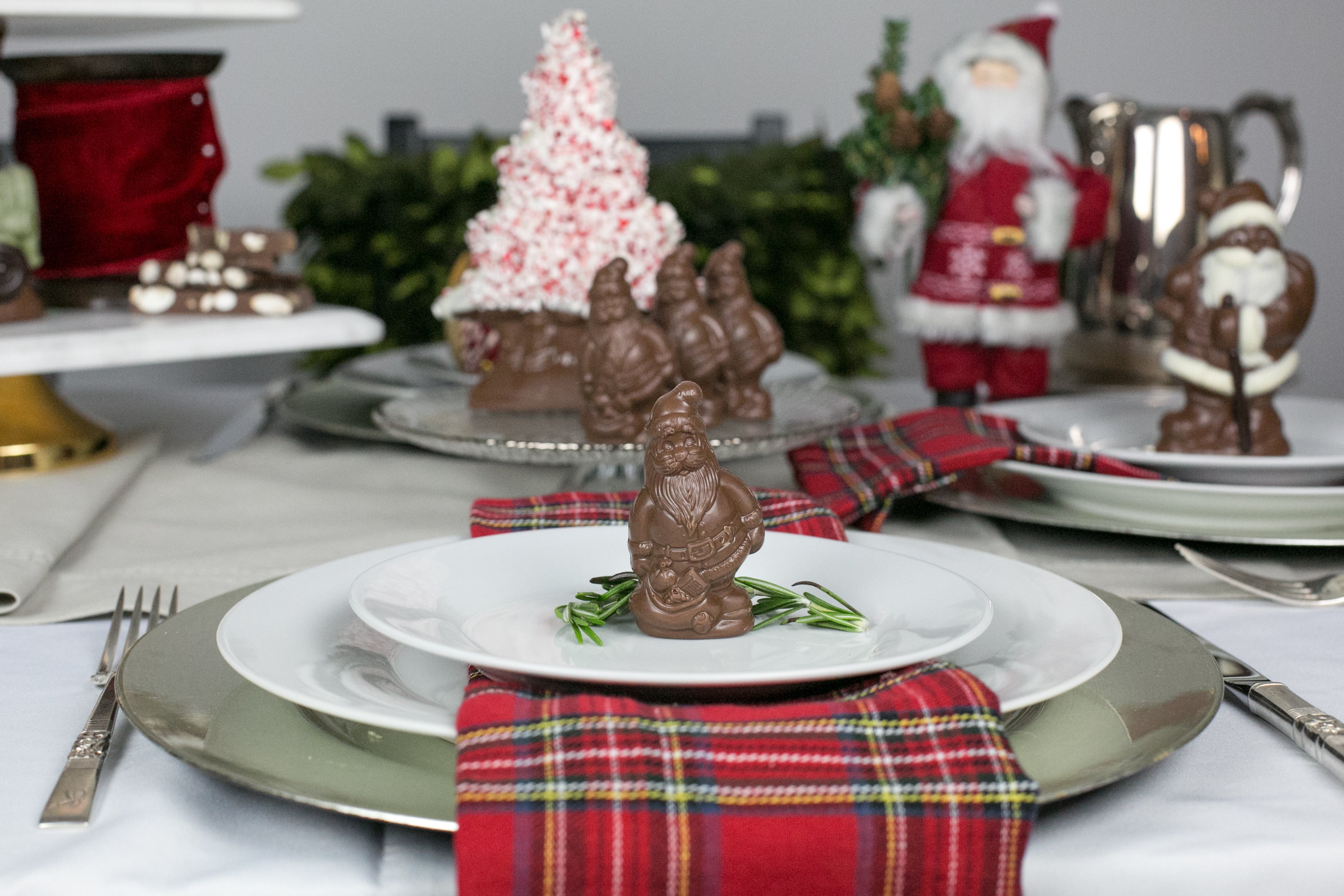 Chocolate Santa Place Setting