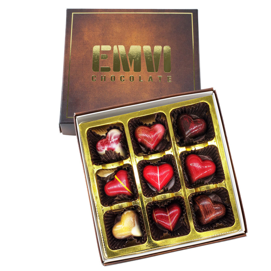 Gourmet Chocolate Hearts (18 Pieces)