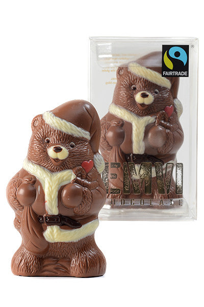 Fair Trade Chocolate Santa Bear