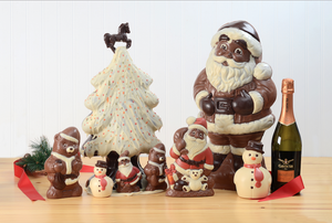 Giant Chocolate Santa