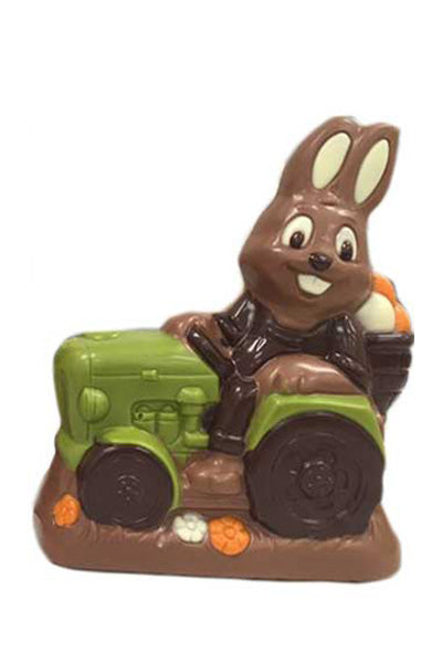 Easter Bunny on Tractor